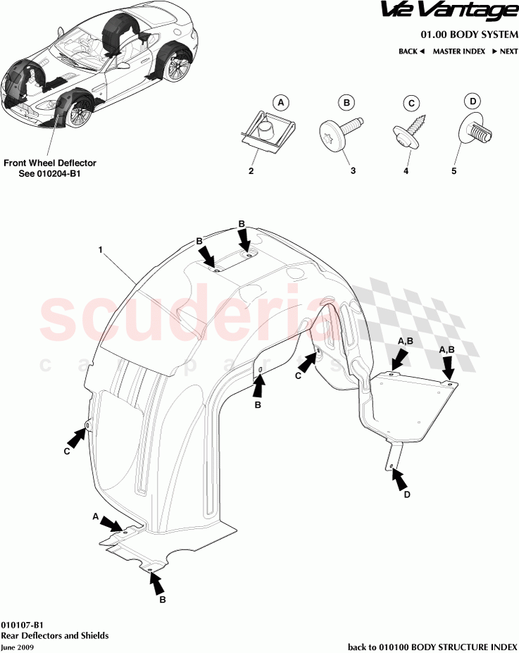 Rear Deflectors and Shields of Aston Martin Aston Martin V12 Vantage (upto 2016)