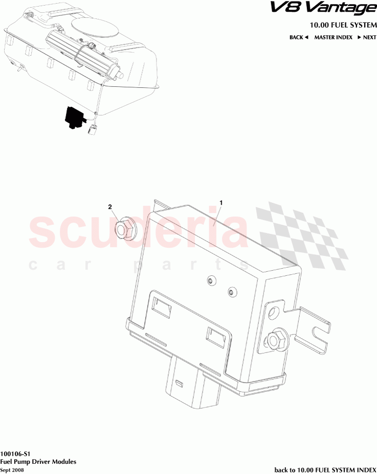 Fuel Pump Driver Modules of Aston Martin Aston Martin V8 Vantage (upto 2016)