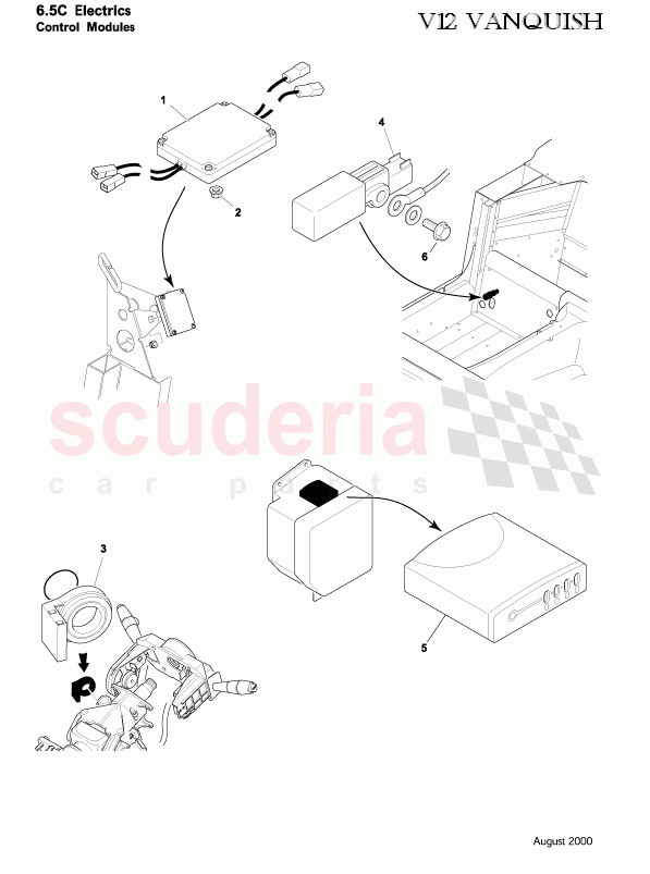 Electronic Control Modules 3 of Aston Martin Aston Martin Vanquish (2001-2007)