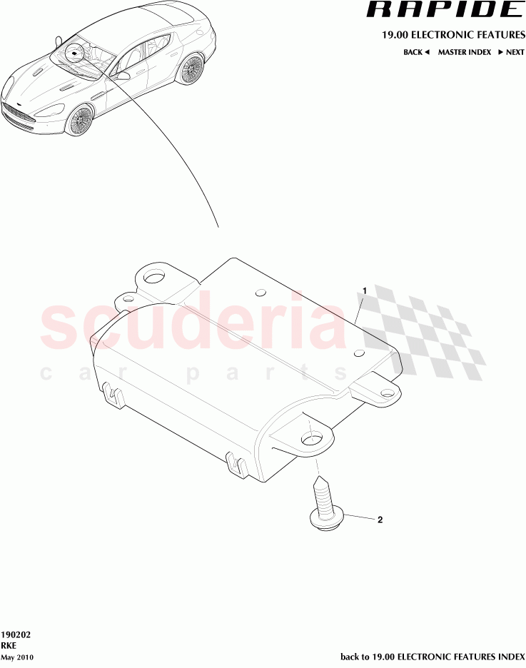 RKE of Aston Martin Aston Martin Rapide
