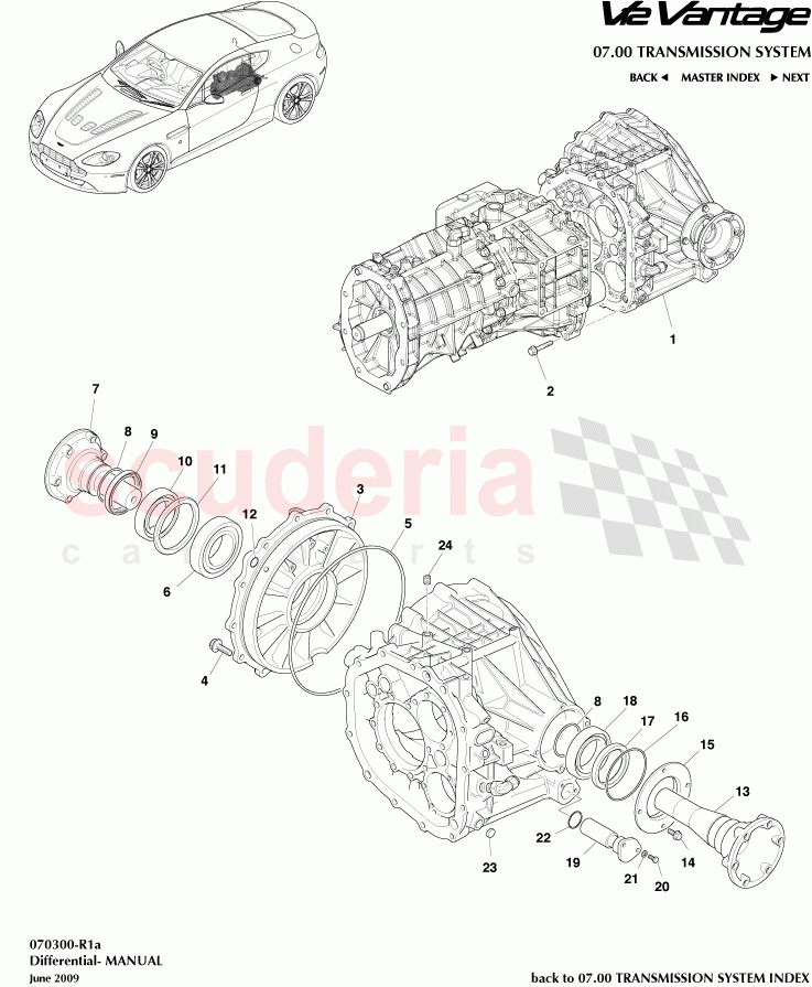 Differential (Manual) of Aston Martin Aston Martin V12 Vantage (upto 2016)