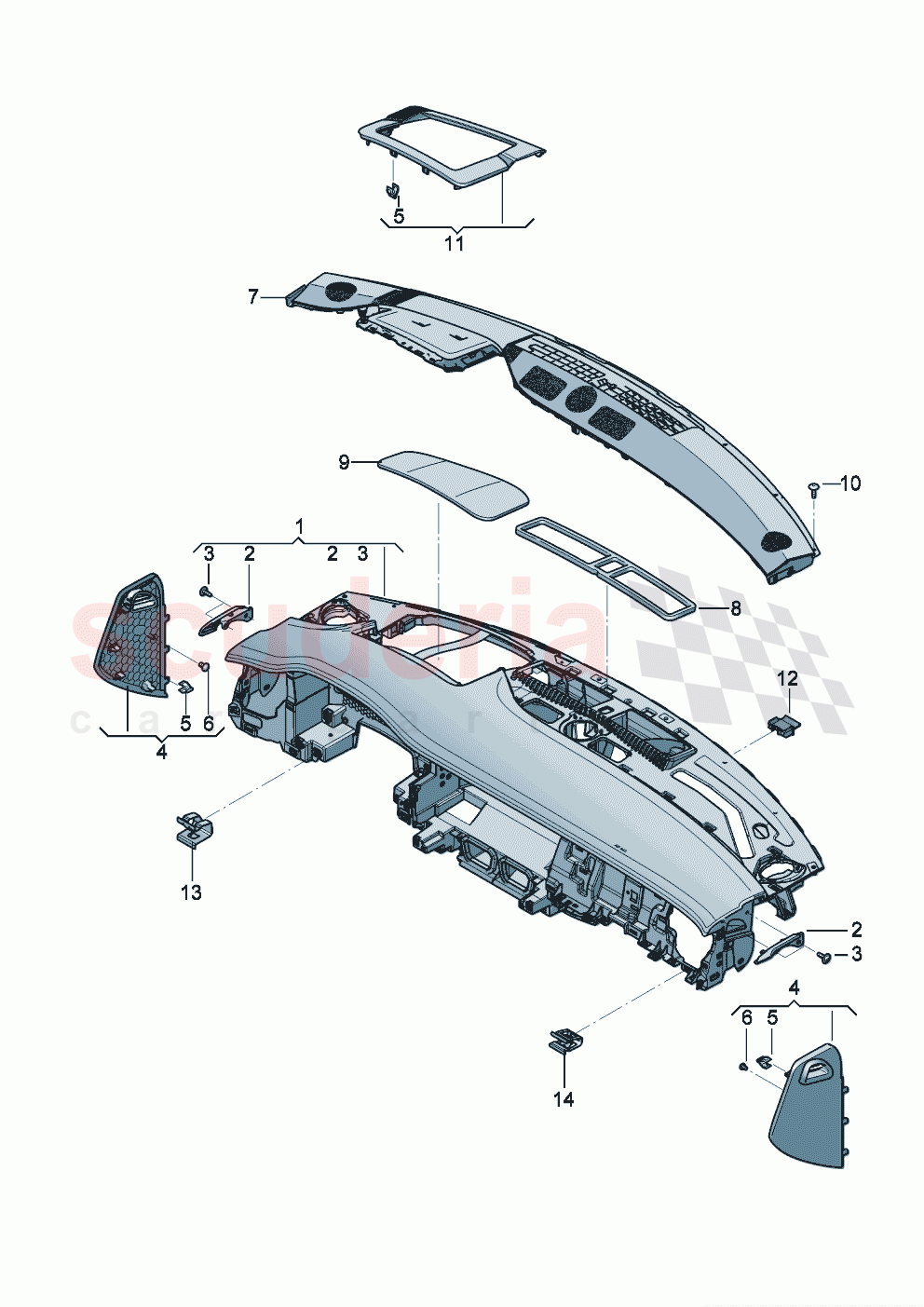 cover and trim for dashboard of Bentley Bentley New Continental Convertible (2019-2024)