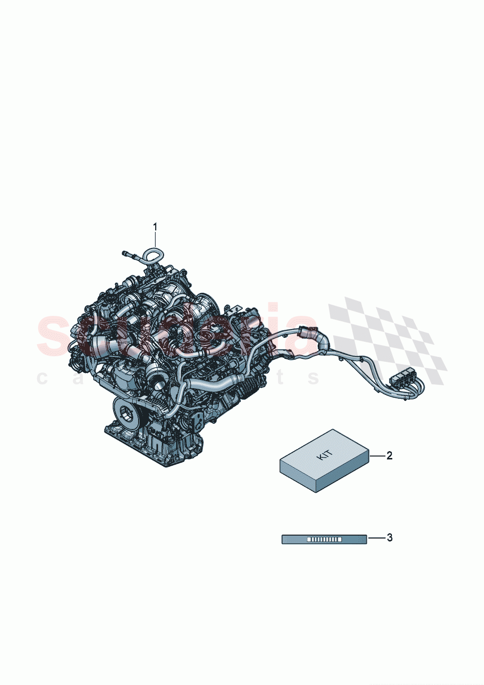 engine, complete Auxiliary material of Bentley Bentley New Continental Convertible (2019-2024)
