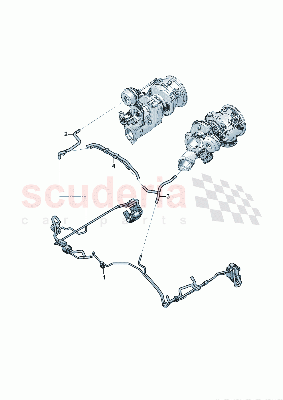 vacuum hoses (For turbocharger) of Bentley Bentley New Continental Convertible (2019-2024)