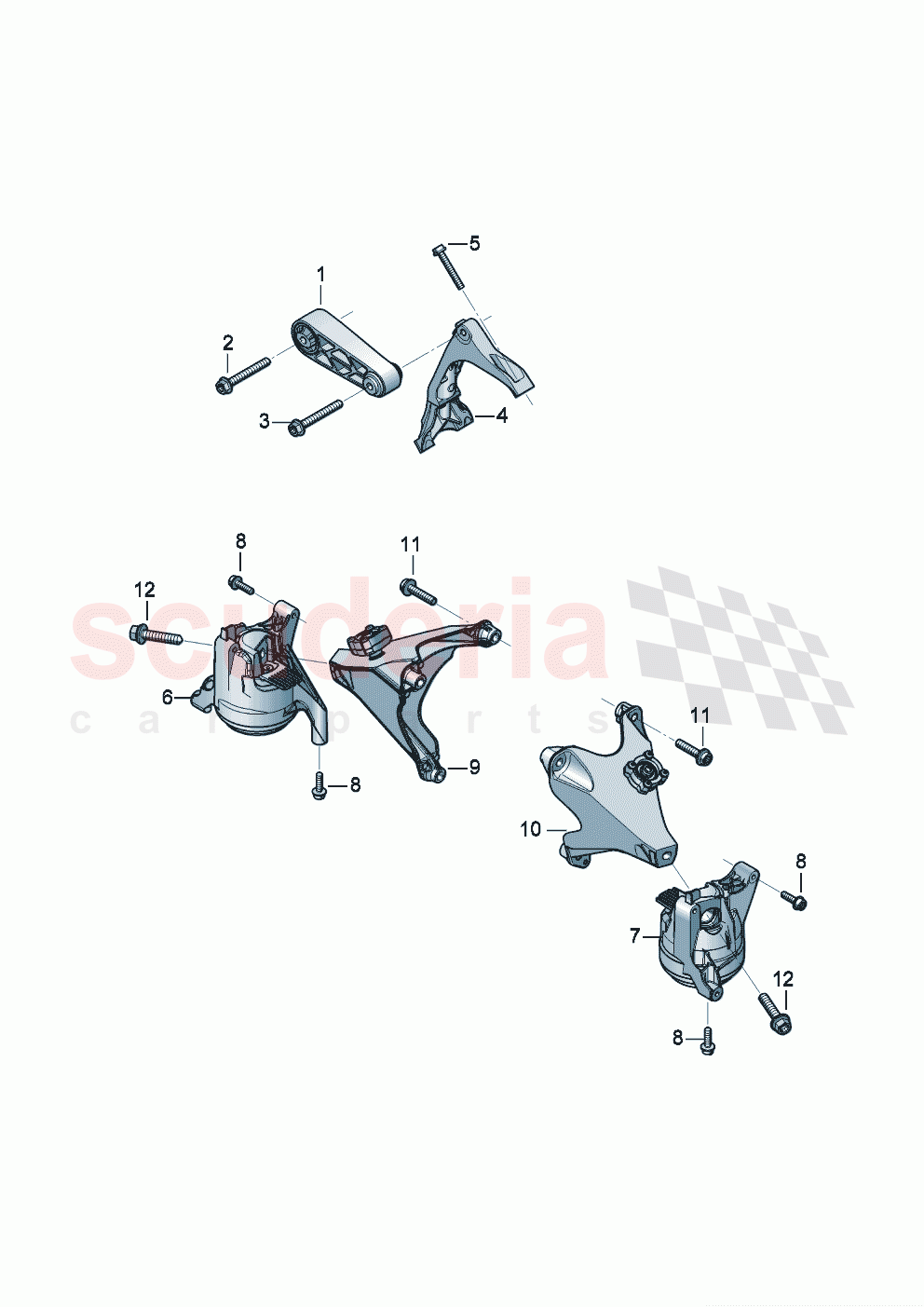 engine mounting of Bentley Bentley New Continental Convertible (2019-2024)