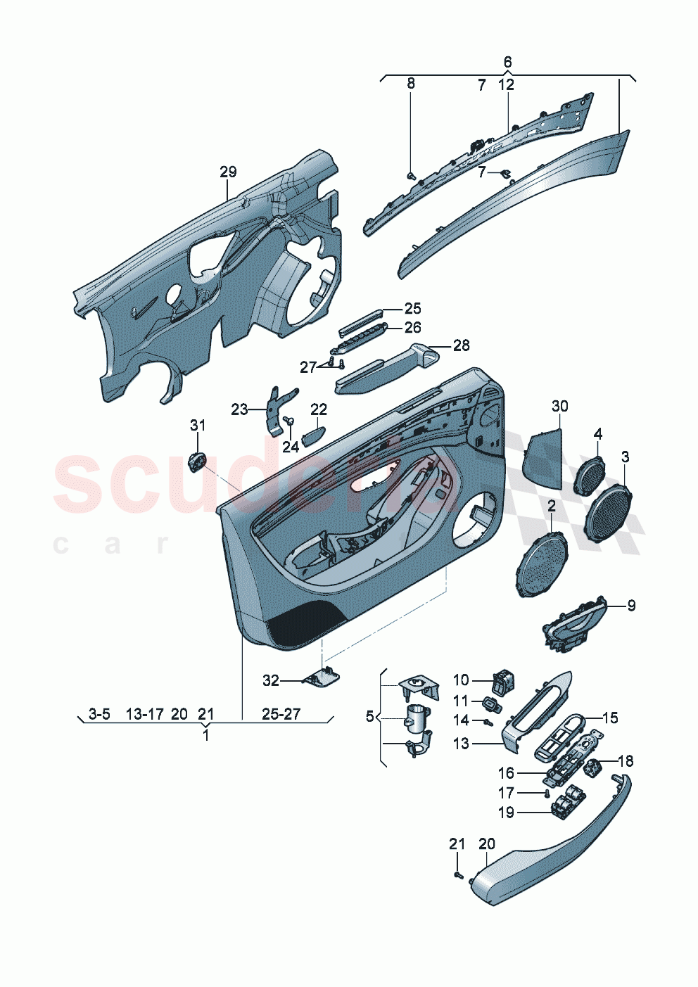 door panel of Bentley Bentley New Continental Convertible (2019-2024)