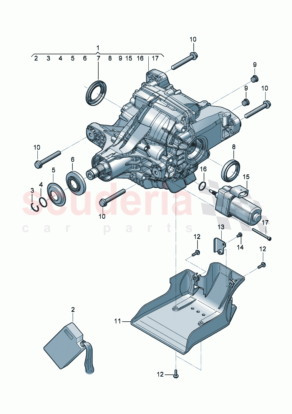 rear axle differential for models with limited slip differential of Bentley Bentley New Continental Convertible (2019-2024)