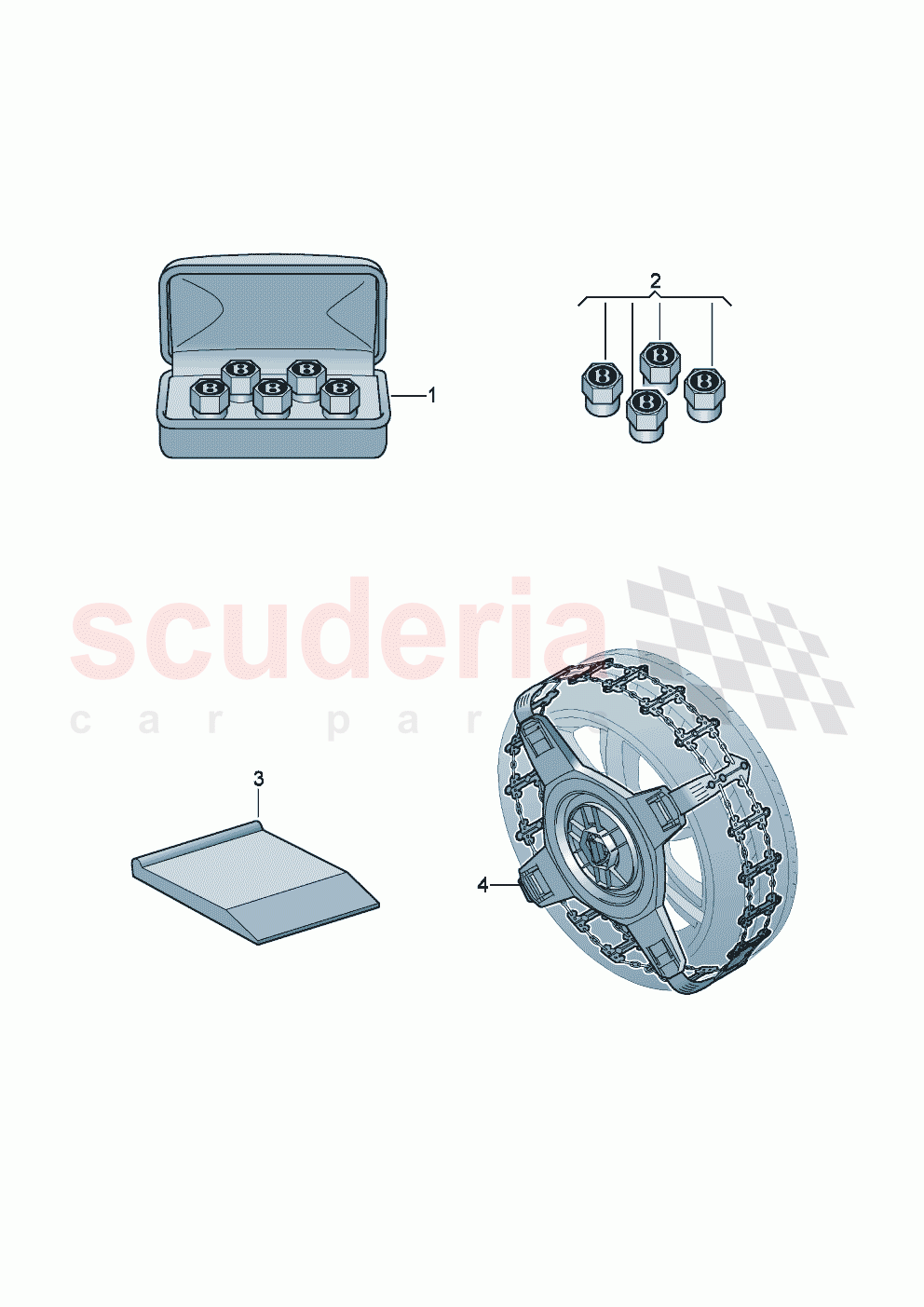 Genuine accessories Wheels/tyres of Bentley Bentley New Flying Spur (2020-2024)