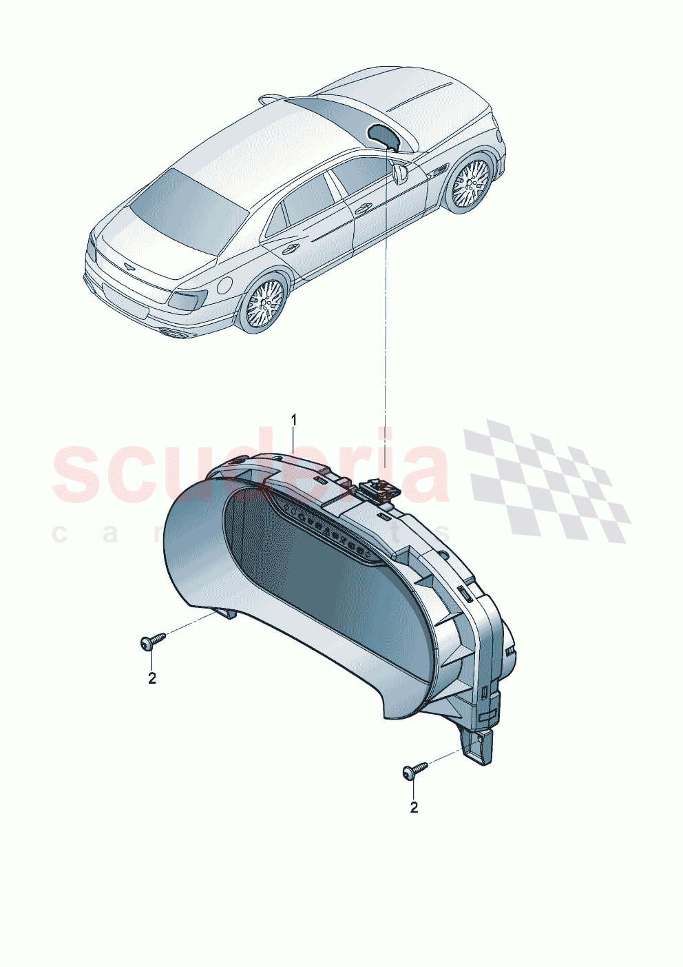 Combi-instrument of Bentley Bentley New Flying Spur (2020-2024)