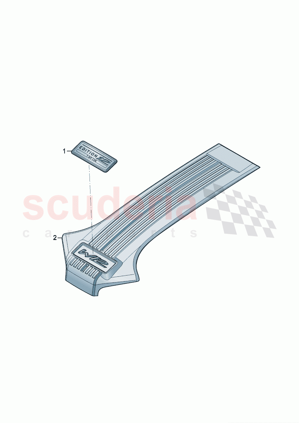 Bentley badge Engine cover of Bentley Bentley New Flying Spur (2020-2024)