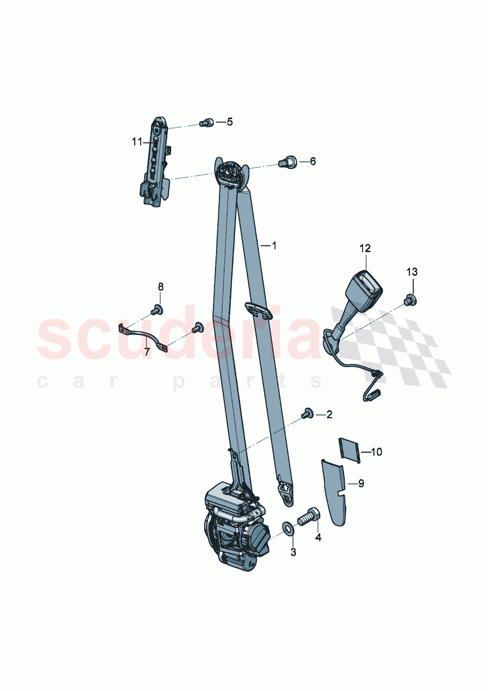 Seat belts of Bentley Bentley New Flying Spur (2020-2024)