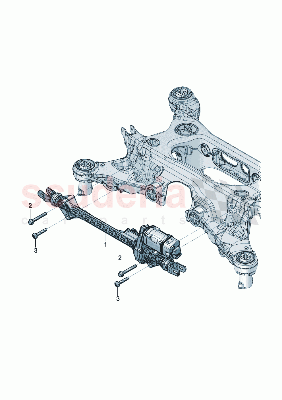 Steering gear For rear axle of Bentley Bentley New Flying Spur (2020-2024)