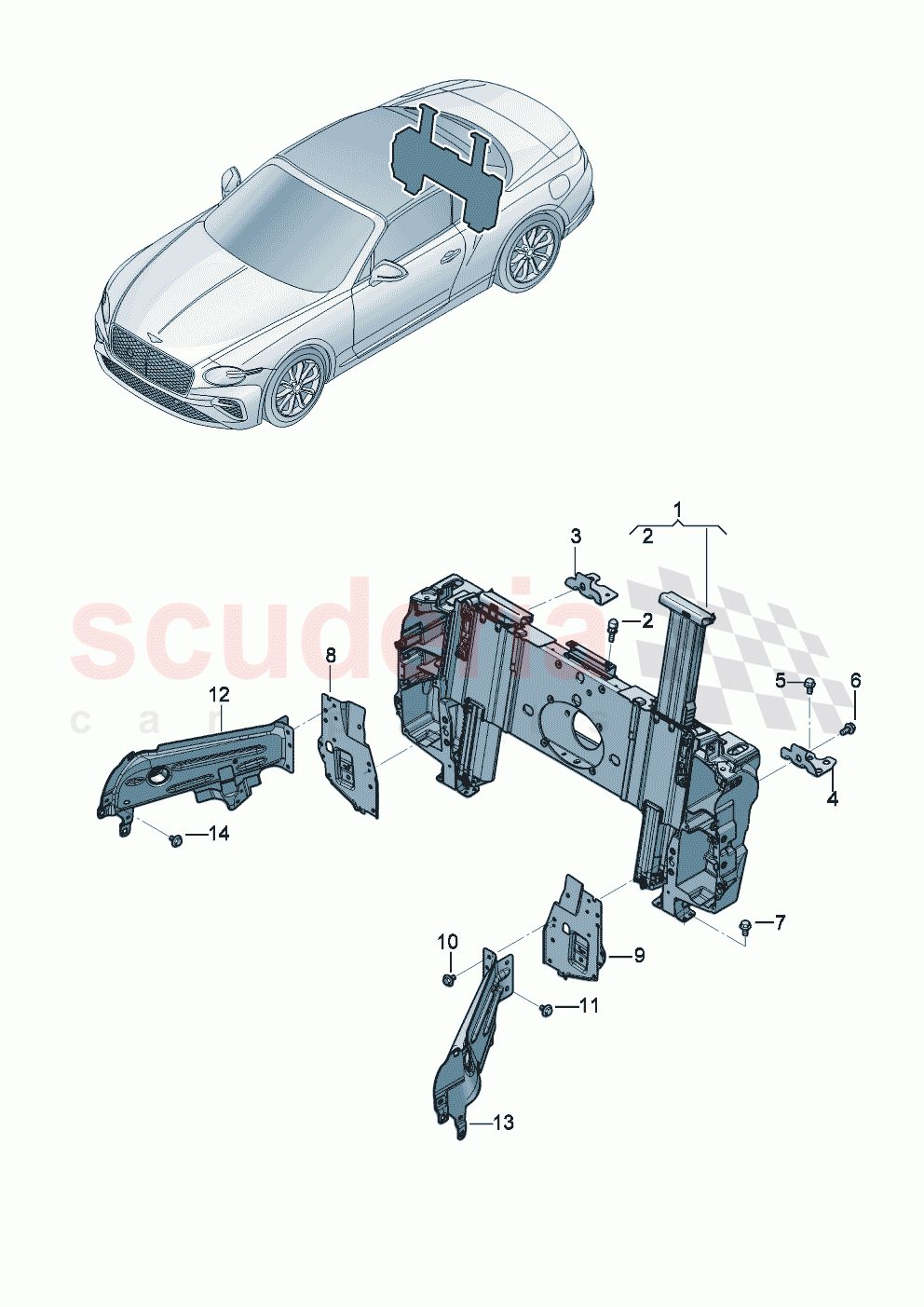 Roll-over protection system of Bentley Bentley New Continental Convertible (2025-2026)
