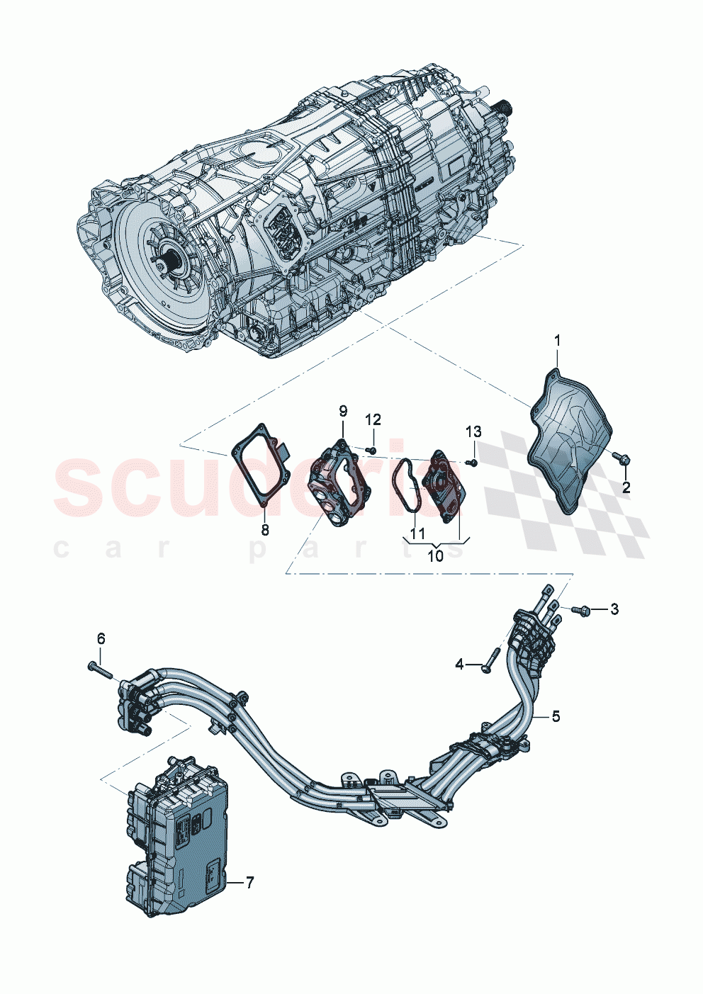 High voltage wiring set for traction motor of Bentley Bentley New Continental Convertible (2025-2026)