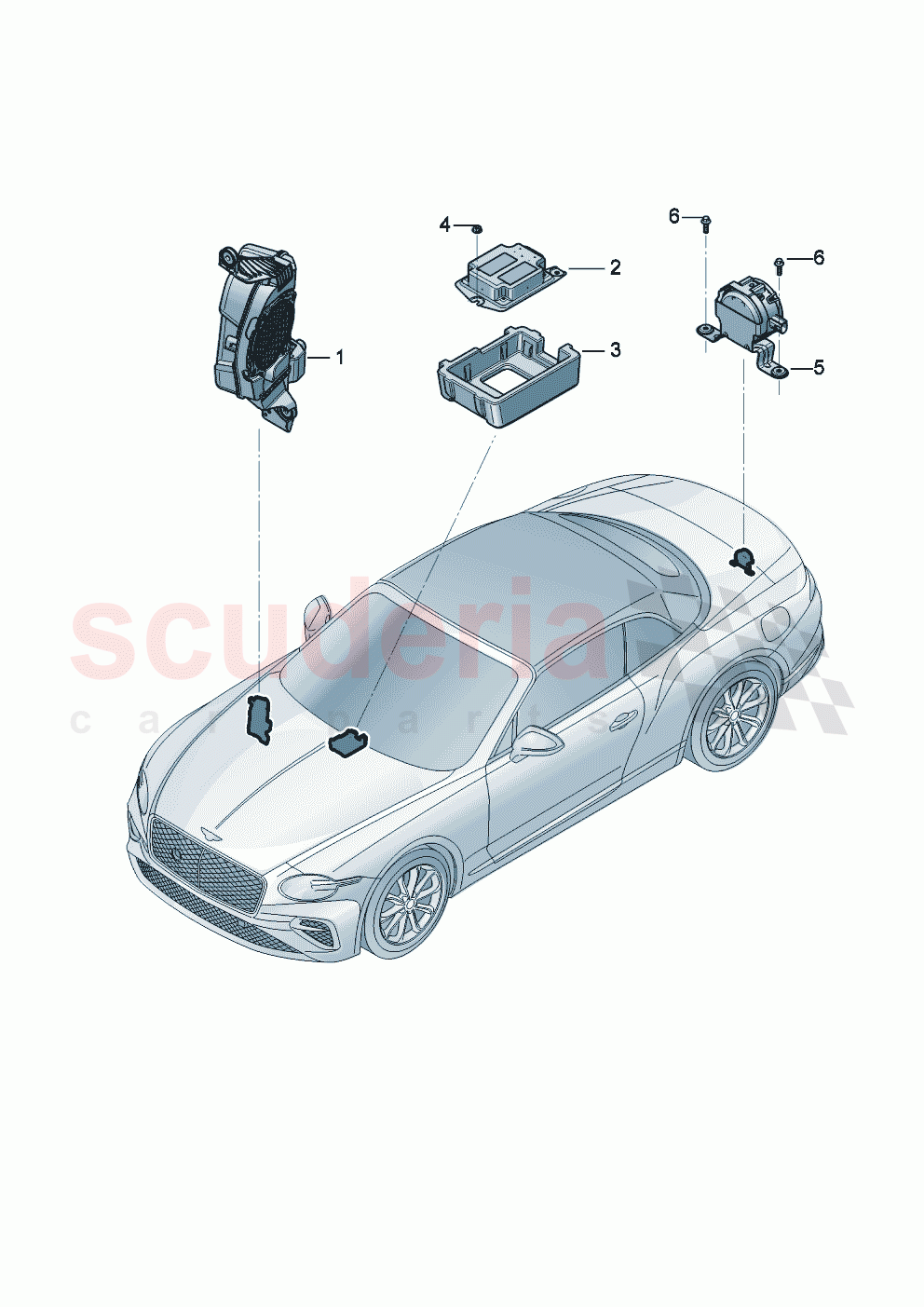 Electrical parts for engine noise production of Bentley Bentley New Continental Convertible (2025-2026)