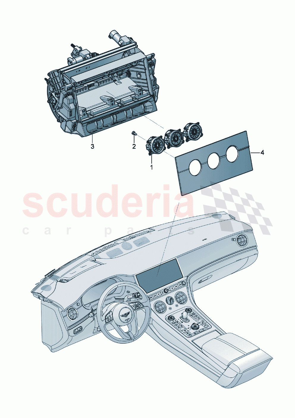 Instrument panel of Bentley Bentley New Continental Convertible (2025-2026)