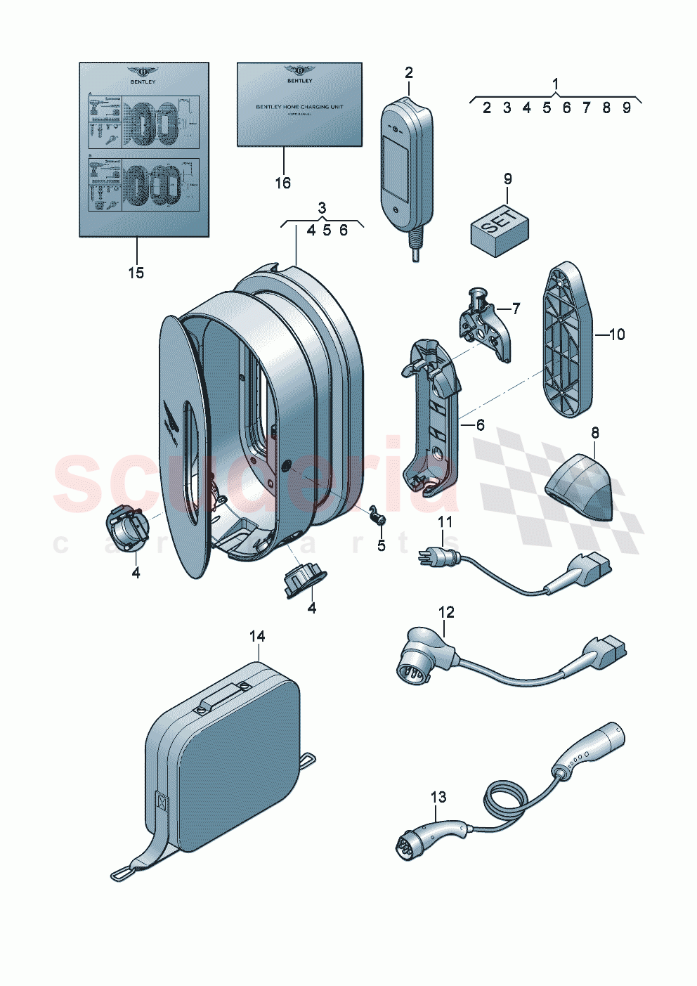 Charger for high-voltage battery of Bentley Bentley New Continental GT (2025-2026)