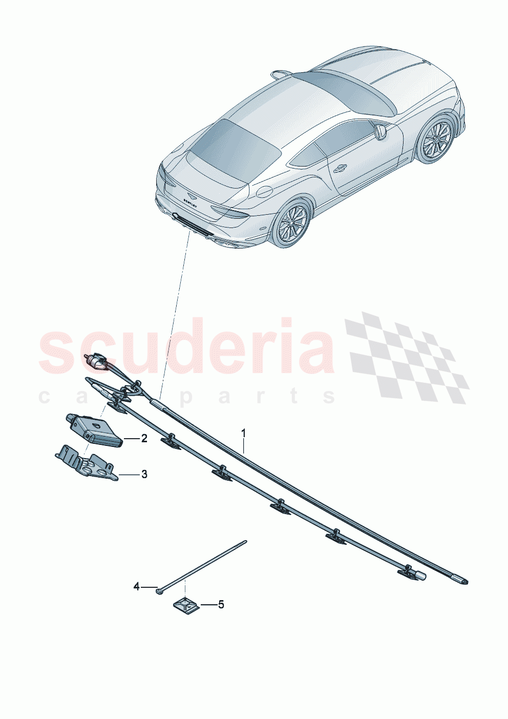 for vehicles with sensor- controlled opening of boot lid of Bentley Bentley New Continental GT (2025-2026)