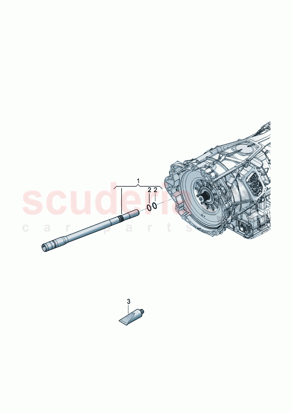Hollow output shaft for front axle differential of Bentley Bentley New Continental GT (2025-2026)