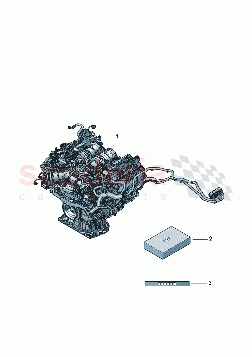 engine, complete Auxiliary material of Bentley Bentley New Flying Spur (2025-2026)
