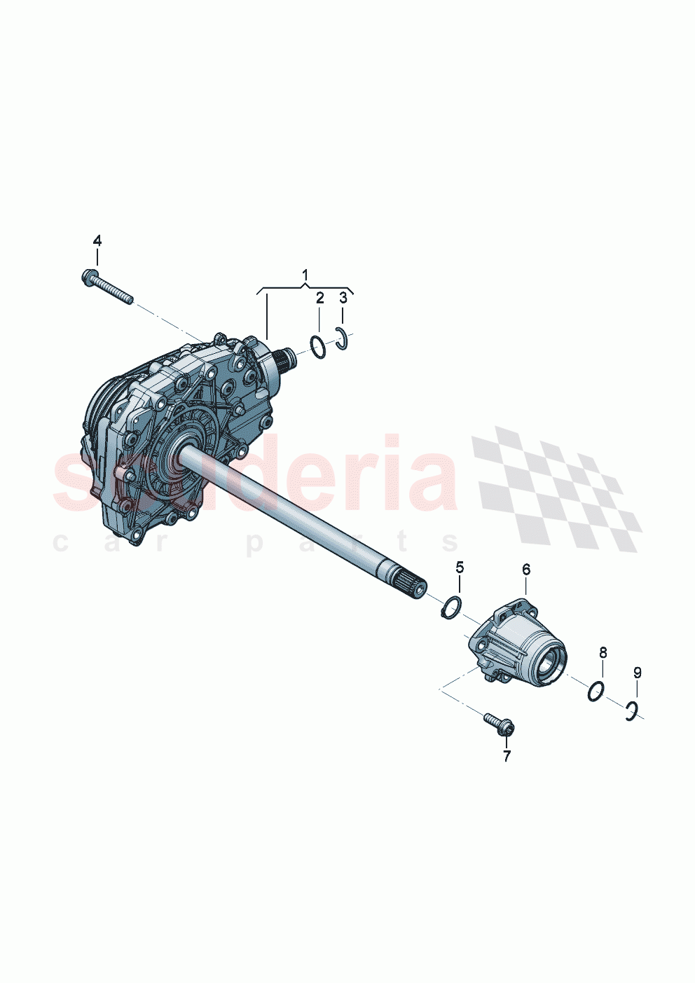 Front axle differential of Bentley Bentley New Flying Spur (2025-2026)