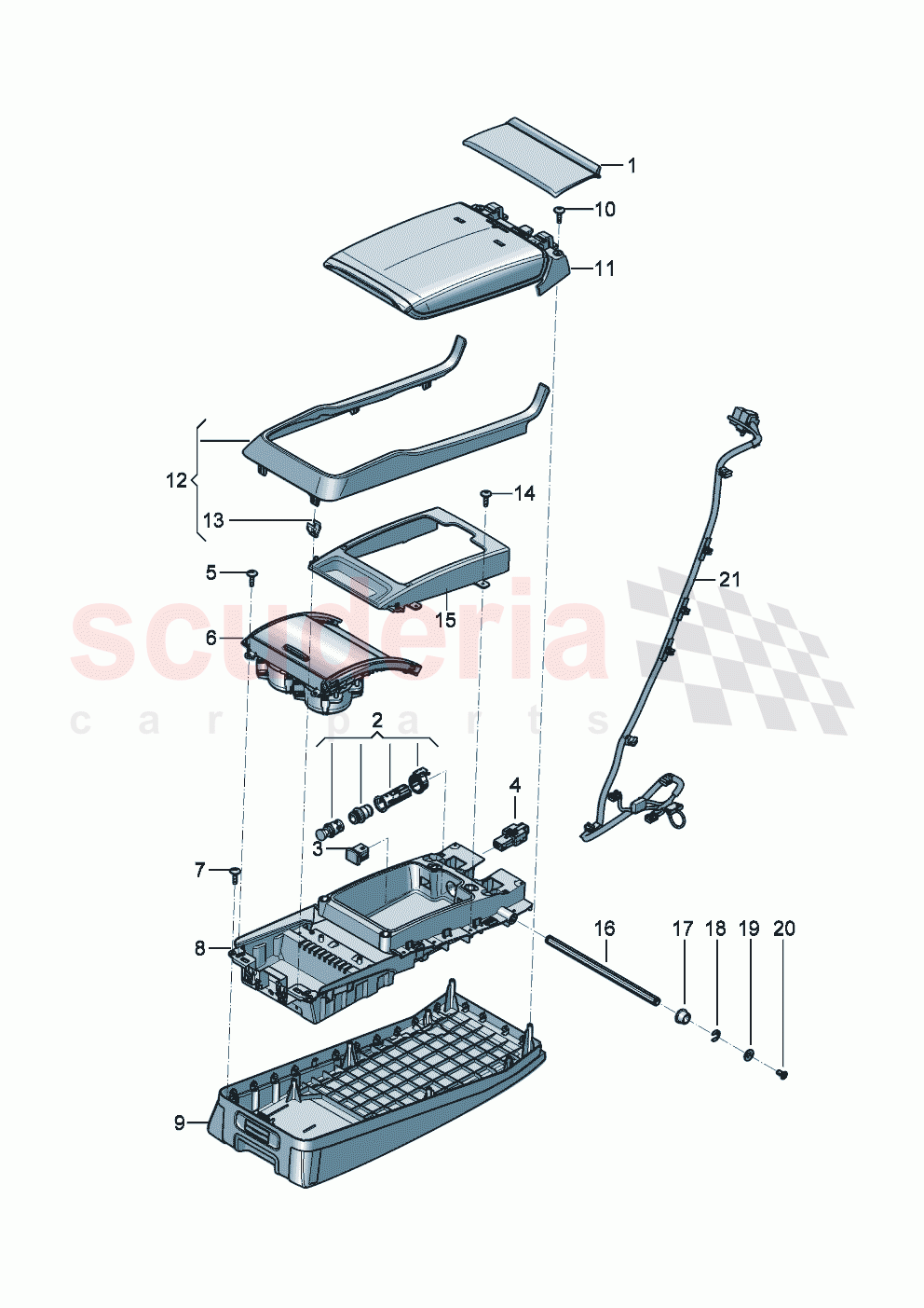Armrests, foldable of Bentley Bentley New Flying Spur (2025-2026)