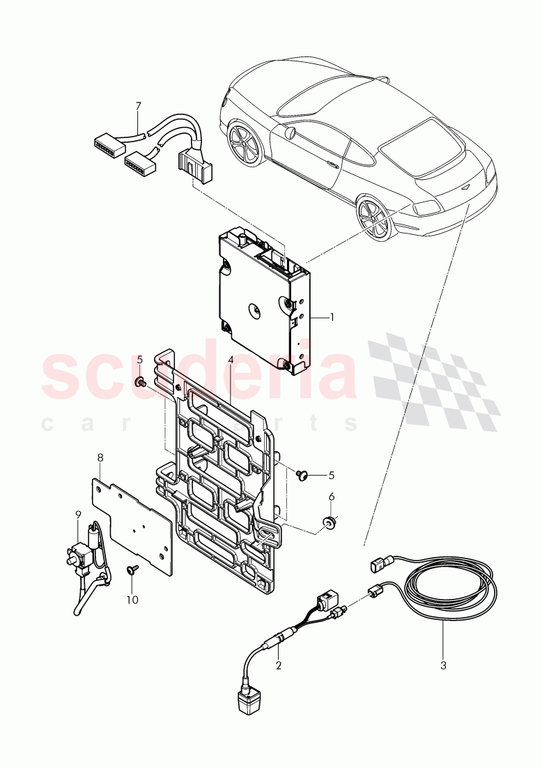 rear view camera, D - MJ 2016>> of Bentley Bentley Continental GT (2011-2018)