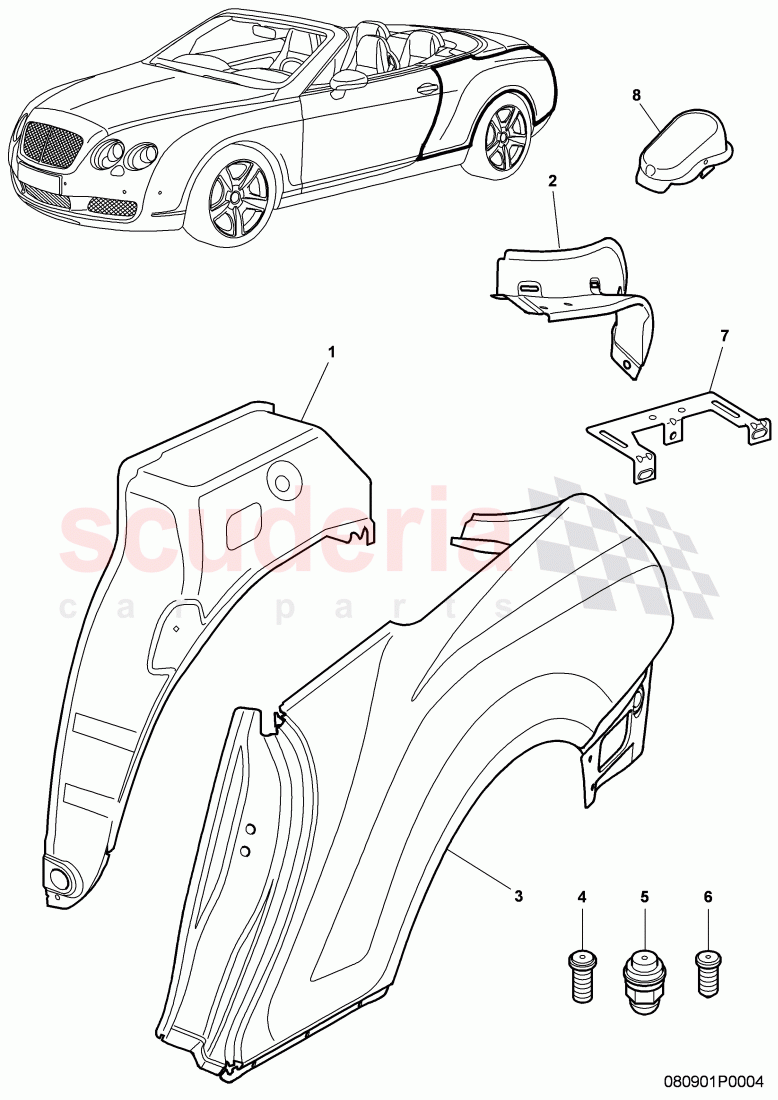 wheel housing of Bentley Bentley Continental Supersports (2009-2011)