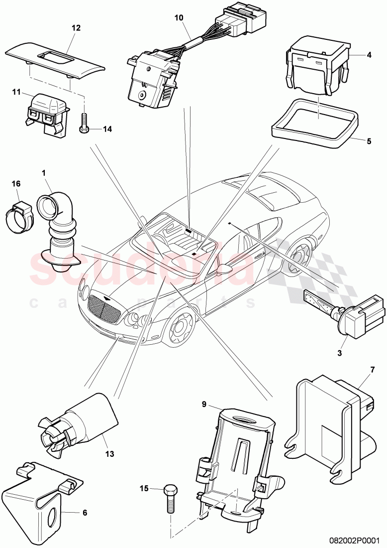 air conditioner, single parts of Bentley Bentley Continental Supersports (2009-2011)