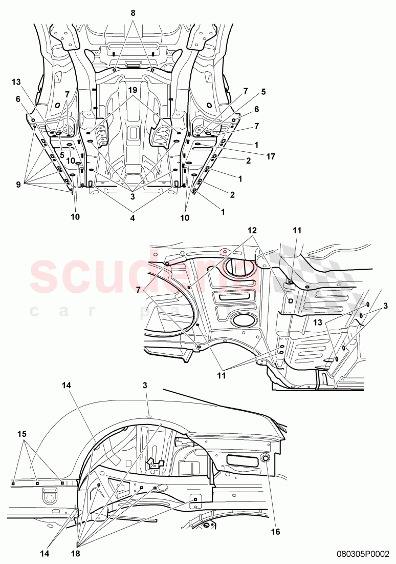 fasteners of Bentley Bentley Continental GT (2003-2010)