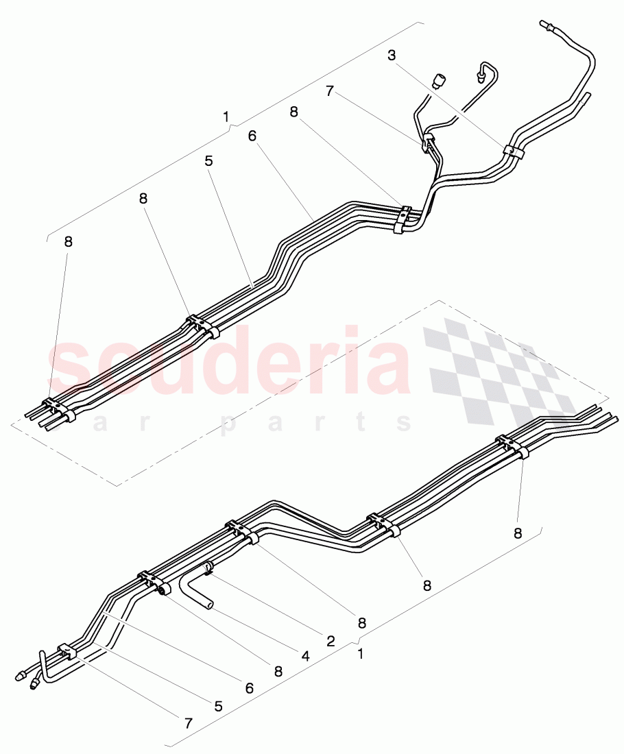 brake line, fuel line of Bentley Bentley Mulsanne (2010+)
