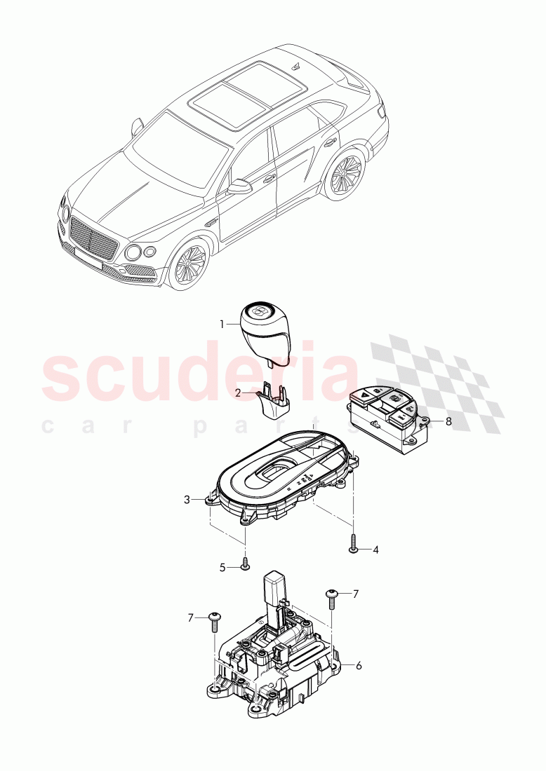 shift mechanism of Bentley Bentley Bentayga (2015-2020)