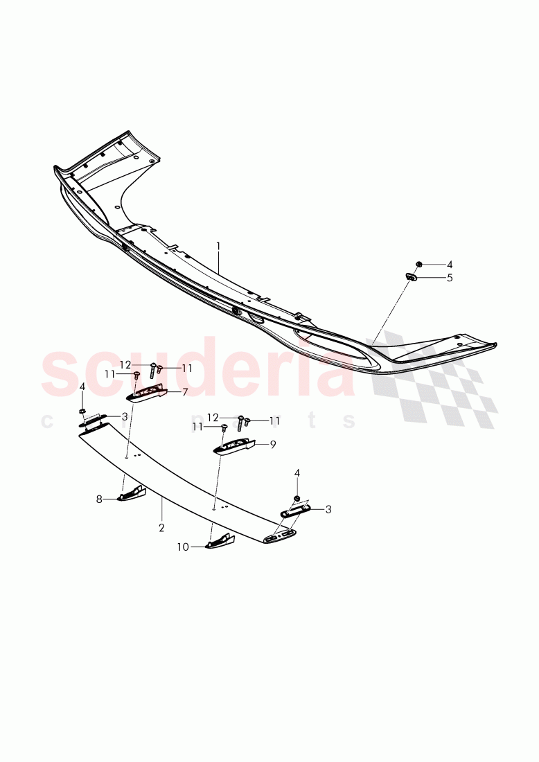 bumper, wing spoiler, D - MJ 2016>> - MJ 2016 of Bentley Bentley Continental GT (2011-2018)