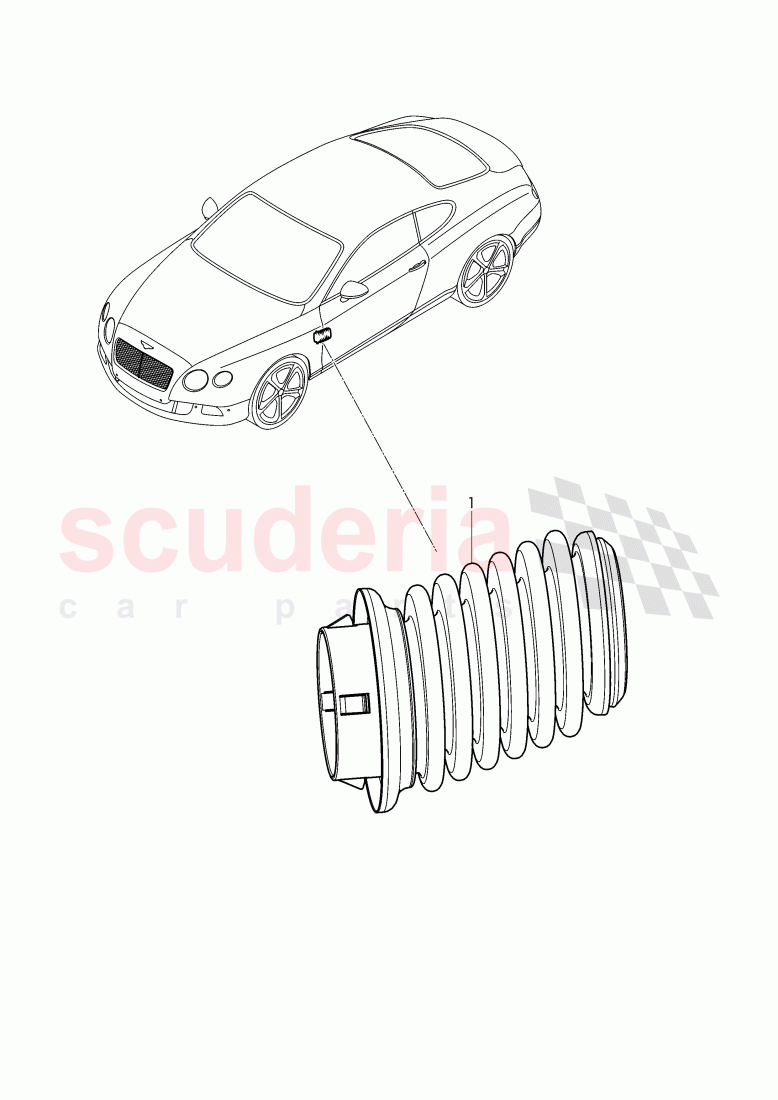 door, bellows of Bentley Bentley Continental GT (2011-2018)