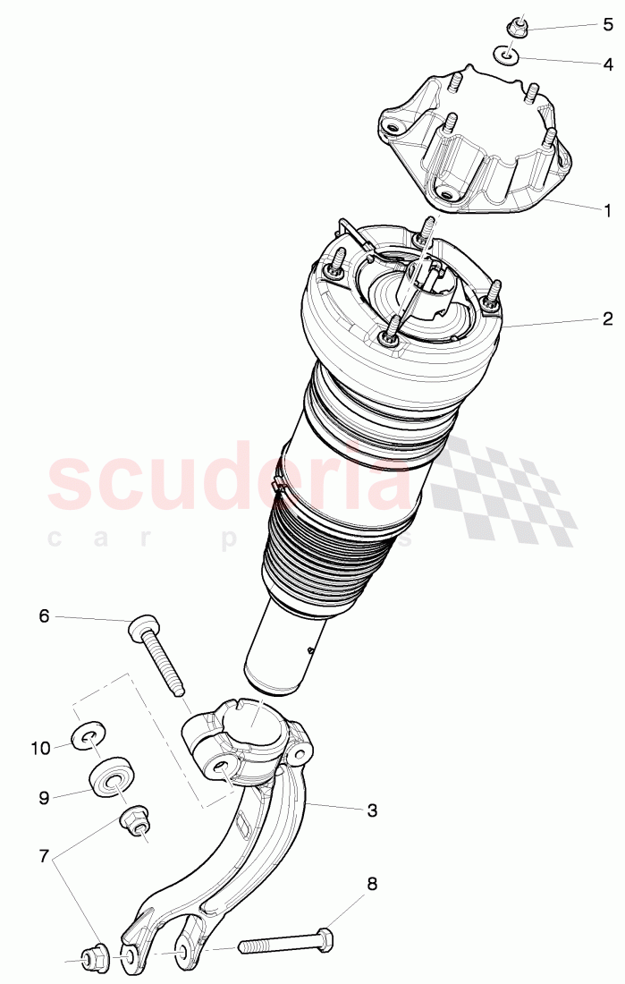 air spring, buffer of Bentley Bentley Mulsanne (2010+)