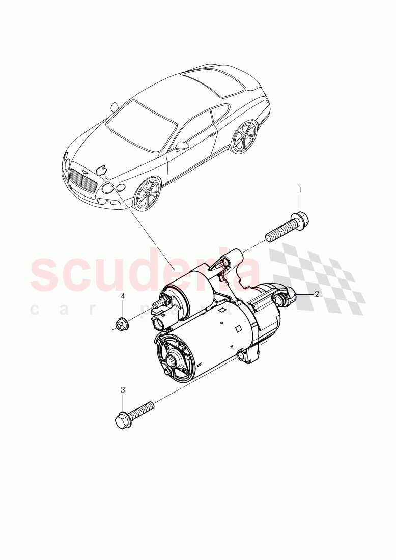 starter of Bentley Bentley Continental GT (2011-2018)