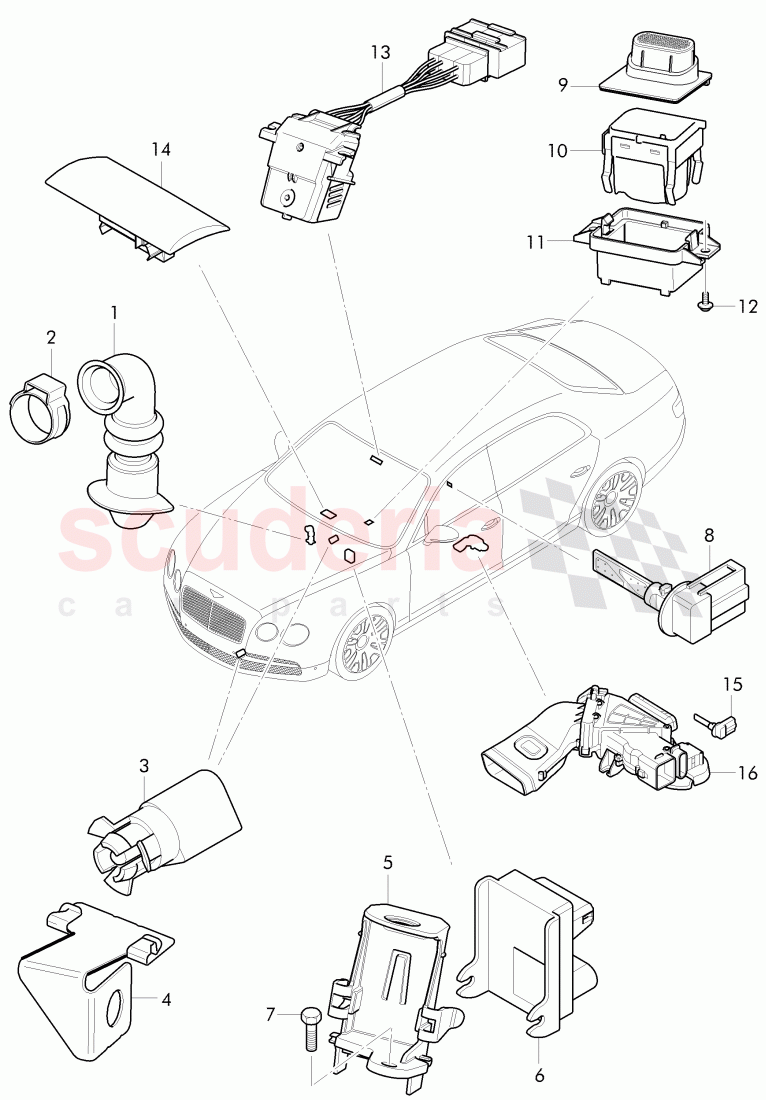 air conditioner, additional equipment of Bentley Bentley Continental Flying Spur (2013+)