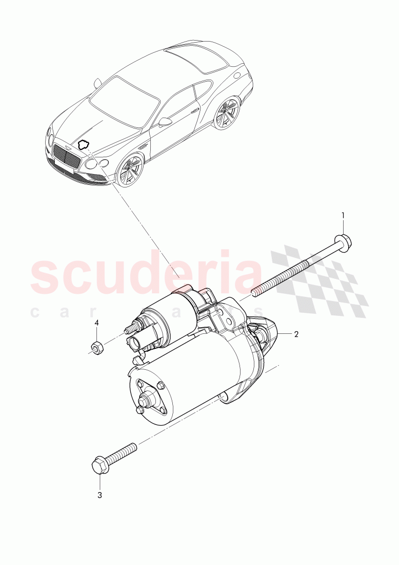 starter of Bentley Bentley Continental GT (2011-2018)