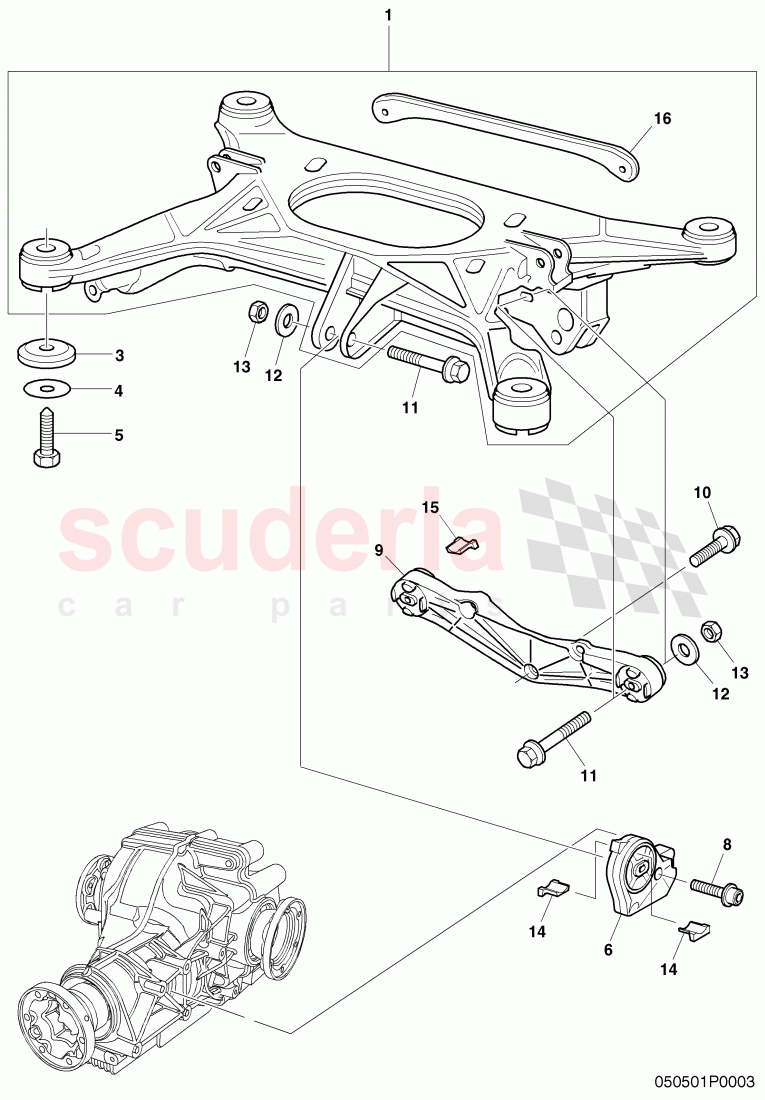 sub-frame of Bentley Bentley Continental Flying Spur (2006-2012)