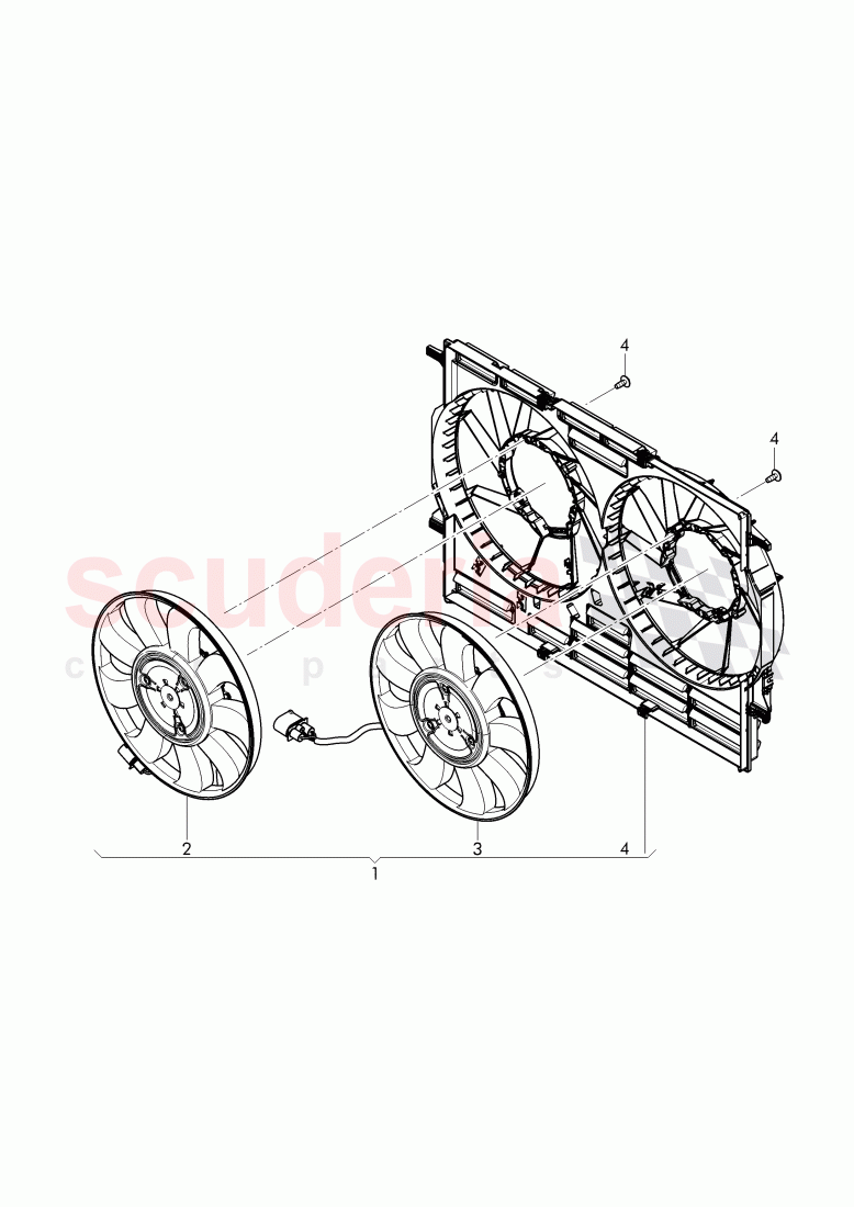 electric fan with fan cowl of Bentley Bentley Bentayga (2015-2020)
