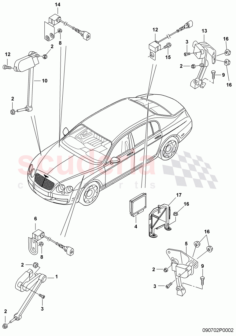 self levelling system of Bentley Bentley Continental Flying Spur (2006-2012)