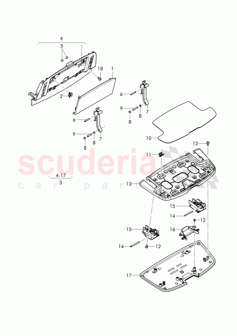 folding table of Bentley Bentley Bentayga (2015-2020)