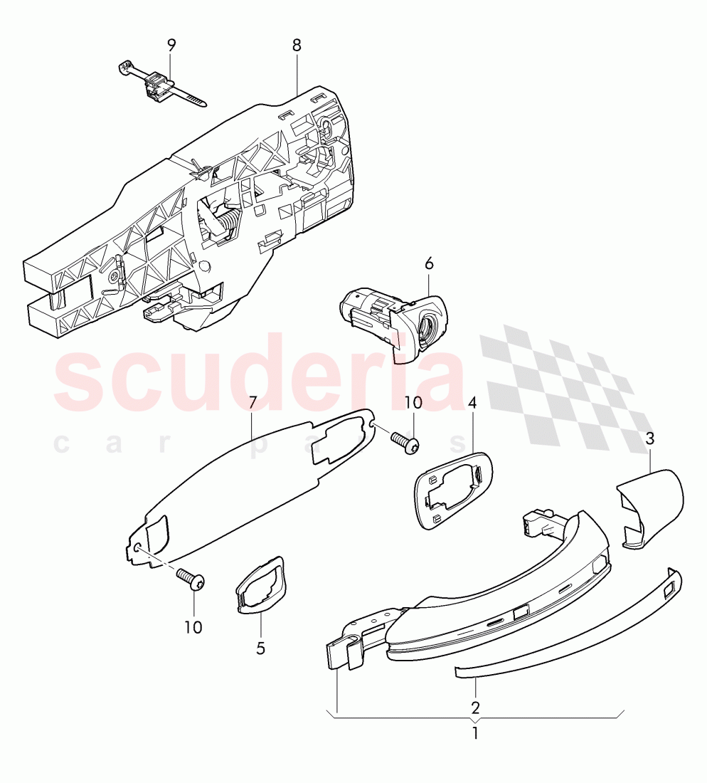 door handle, outer of Bentley Bentley Continental Flying Spur (2013+)