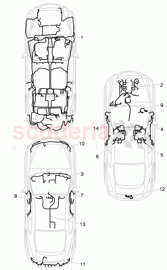 wiring harnesses, D - MJ 2012>> of Bentley Bentley Continental Supersports (2009-2011)
