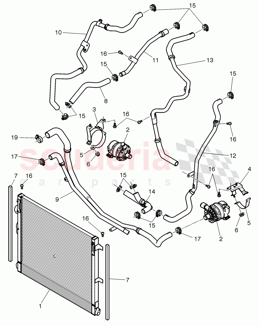 charge air cooler of Bentley Bentley Mulsanne (2010+)