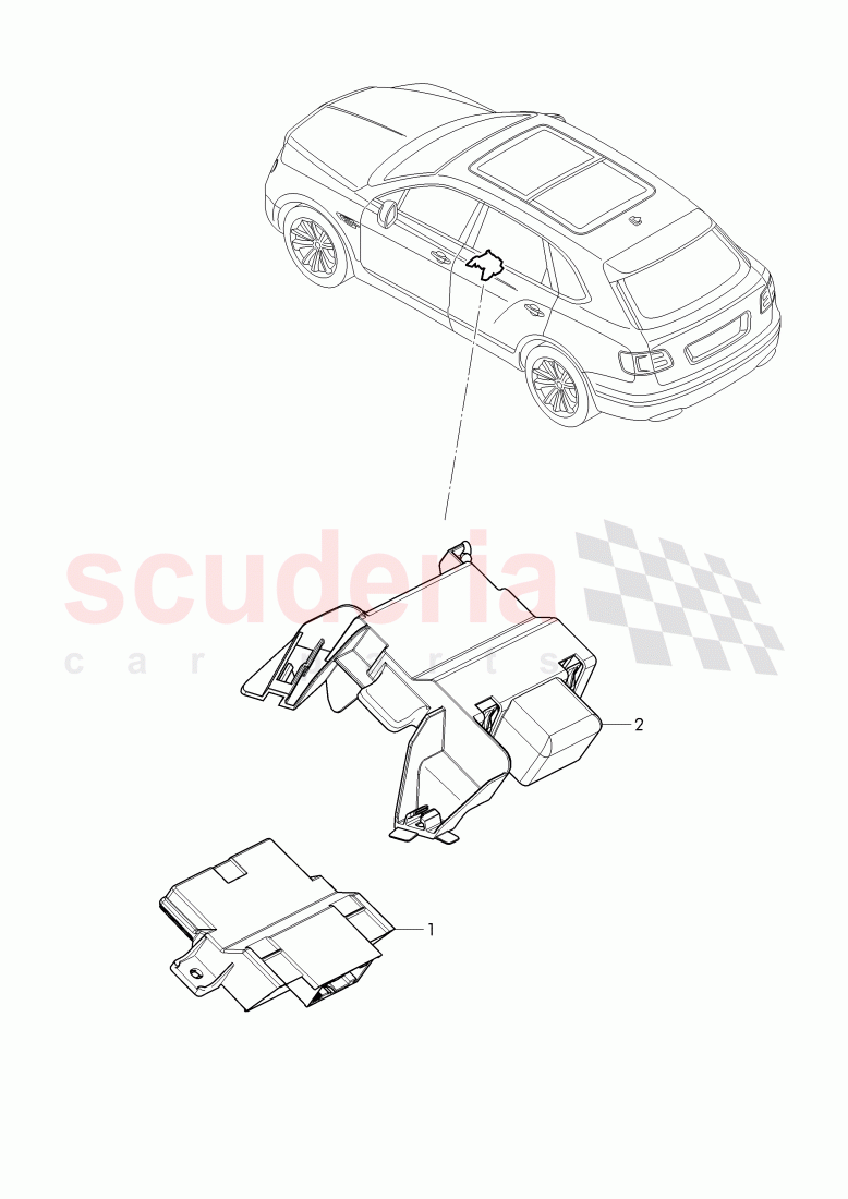 Diagnosis interface for data bus (Gateway) of Bentley Bentley Bentayga (2015-2020)