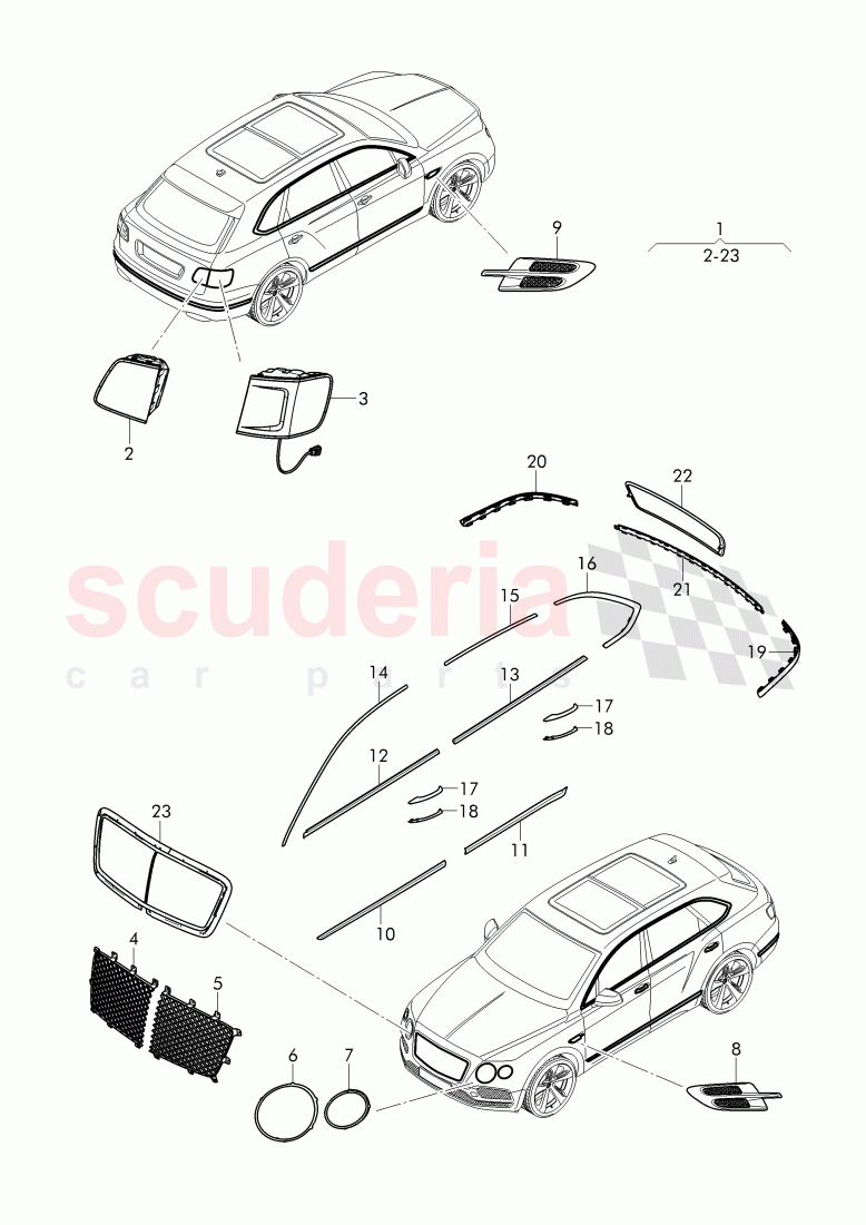 Original Accessories of Bentley Bentley Bentayga (2015-2020)