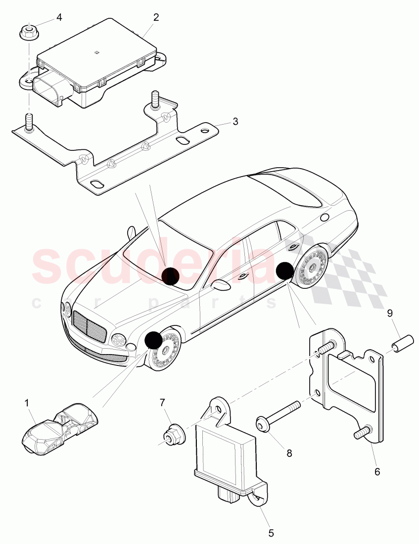 Tire pressure control system, D >> - MJ 2016 of Bentley Bentley Mulsanne (2010+)