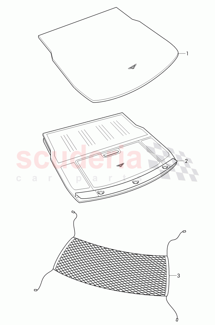 Original Accessories, (luggage compartment) of Bentley Bentley Continental Flying Spur (2013+)