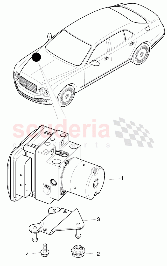 ABS-unit of Bentley Bentley Mulsanne (2010+)